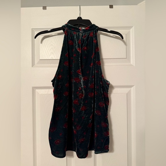 Loft Floral Velvet Sleeveless Top - Picture 2 of 2